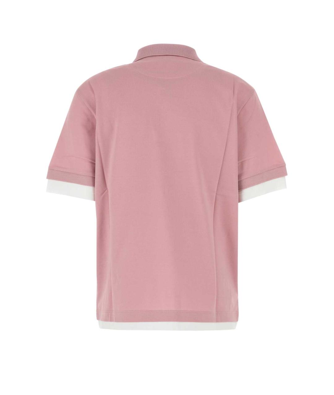 PRADA Розовая хлопковая футболка, фото 2