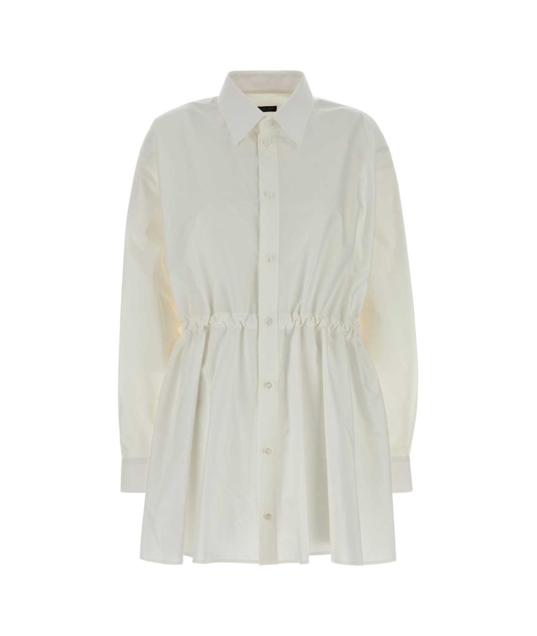 BALENCIAGA Белое хлопковое повседневное платье, фото 1
