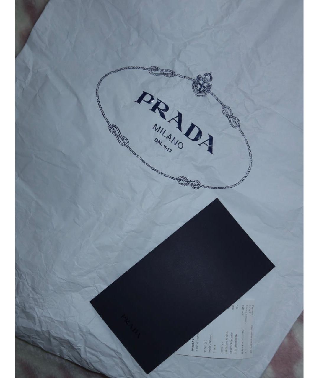 PRADA Белая хлопковая футболка, фото 6