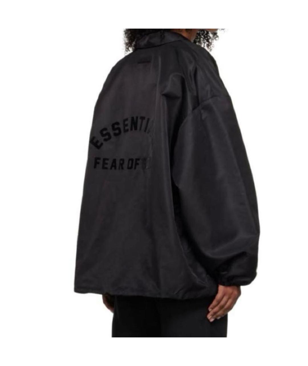 FEAR OF GOD ESSENTIALS Черная куртка, фото 4