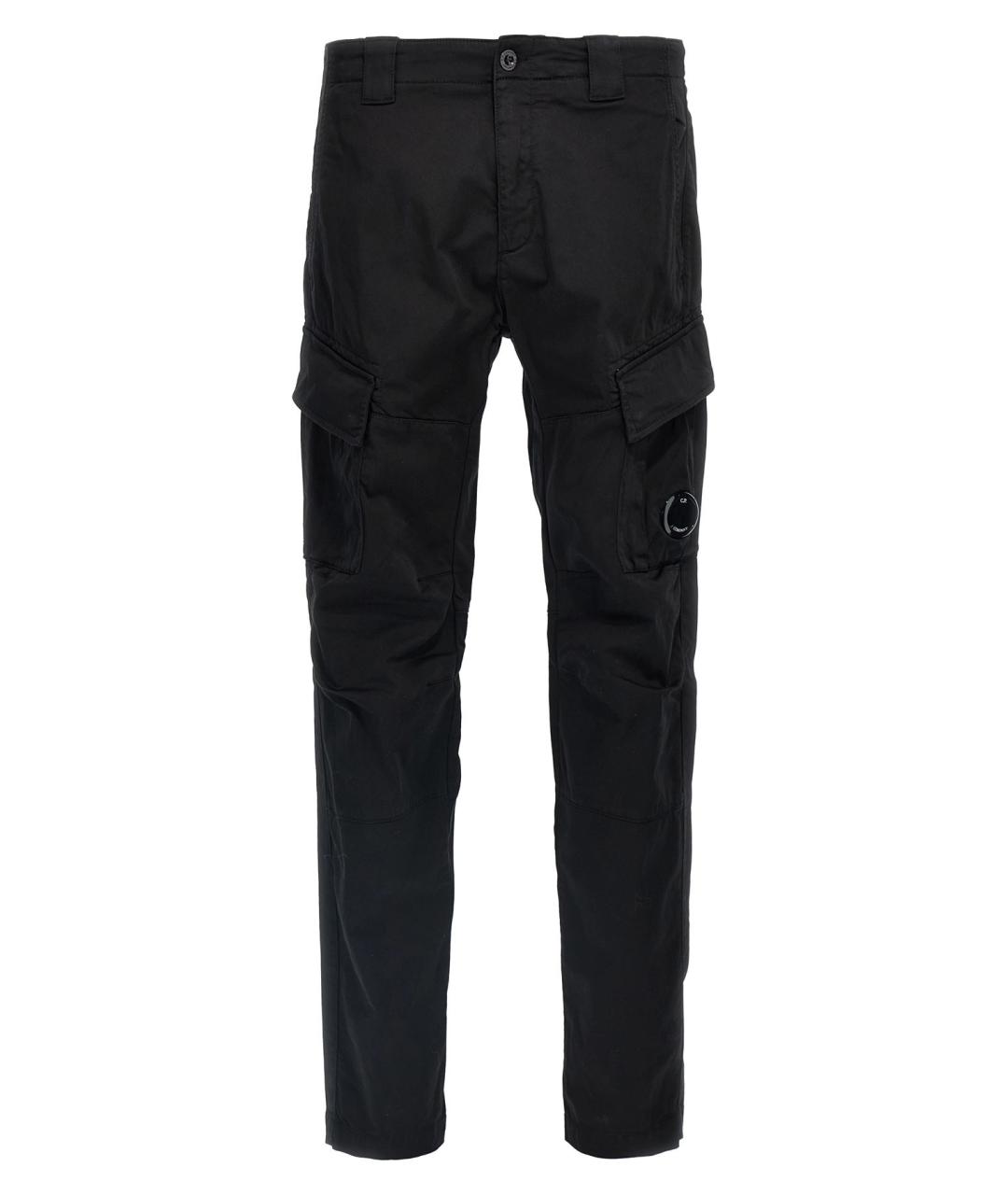 CP COMPANY Черные хлопковые повседневные брюки, фото 1