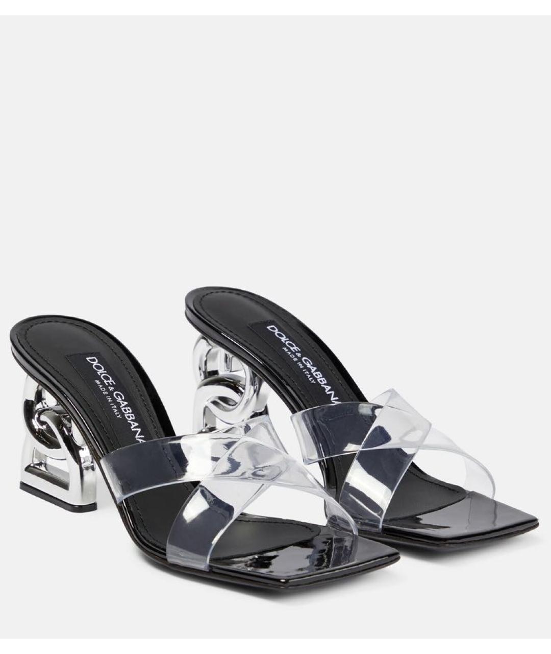 DOLCE&GABBANA Черные босоножки, фото 2