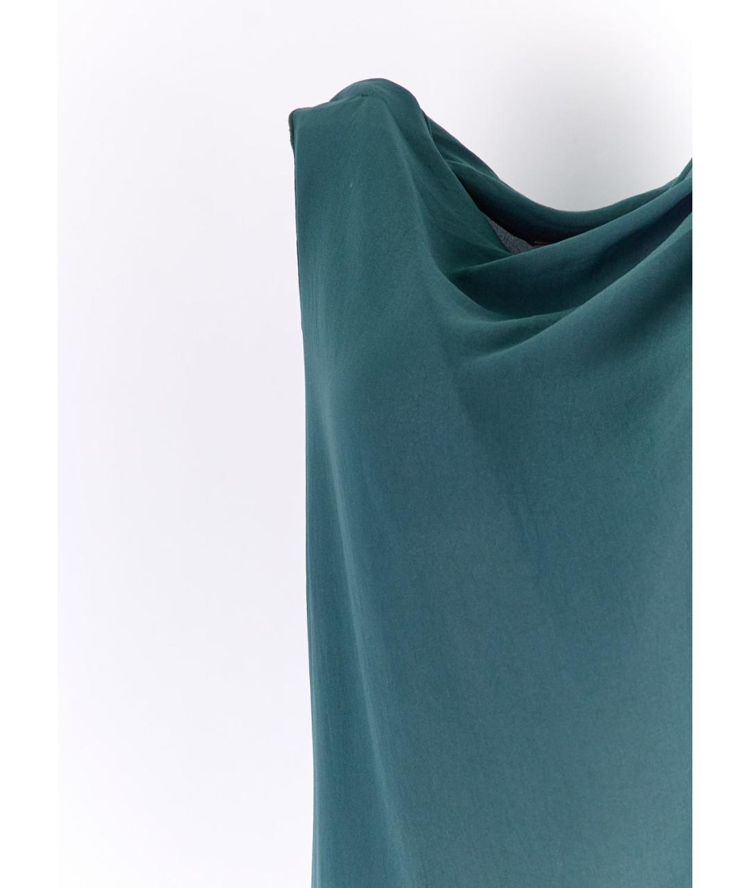 LANVIN Зеленые полиэстеровое платье, фото 2