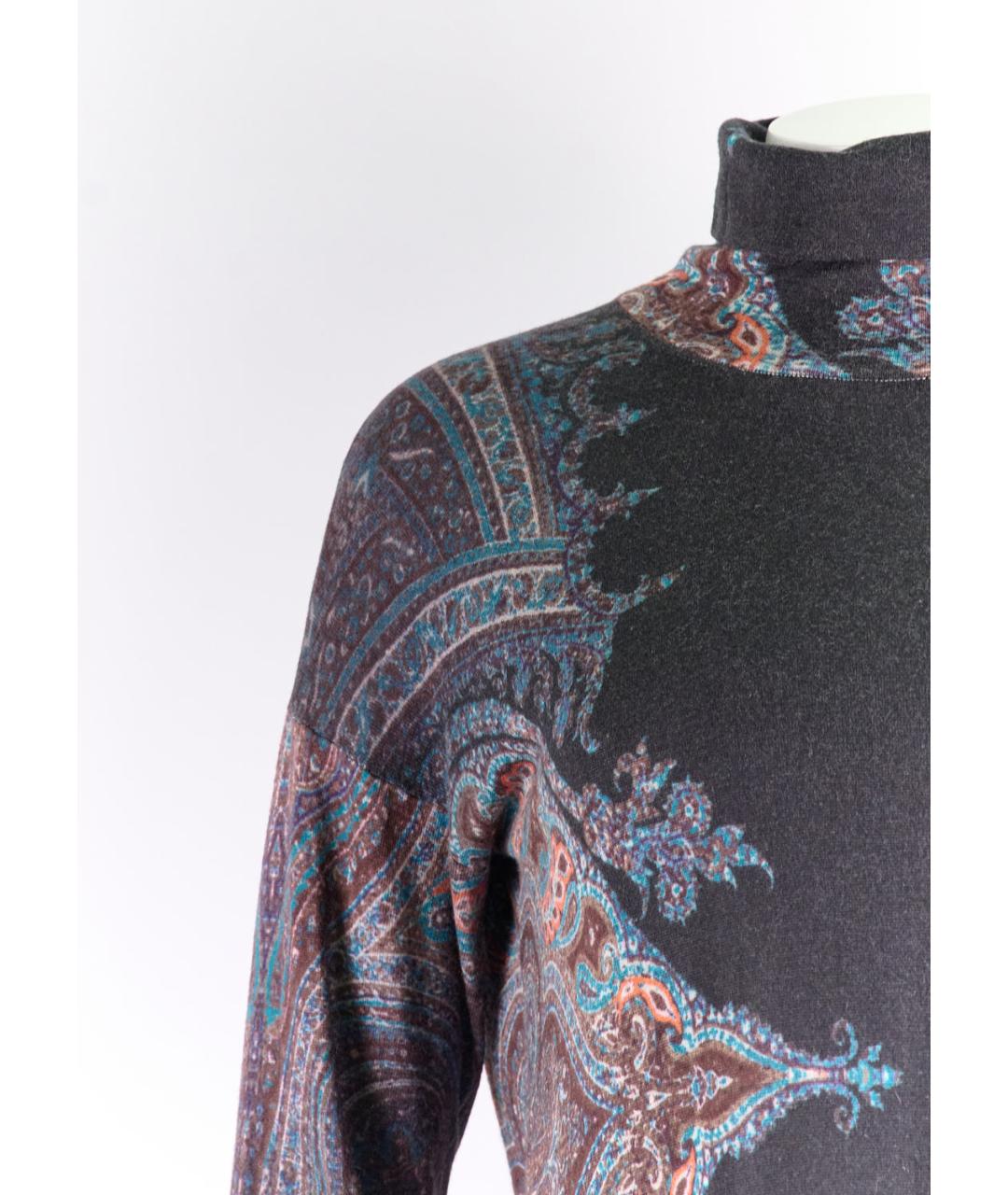 ETRO Серое шелковое повседневное платье, фото 2