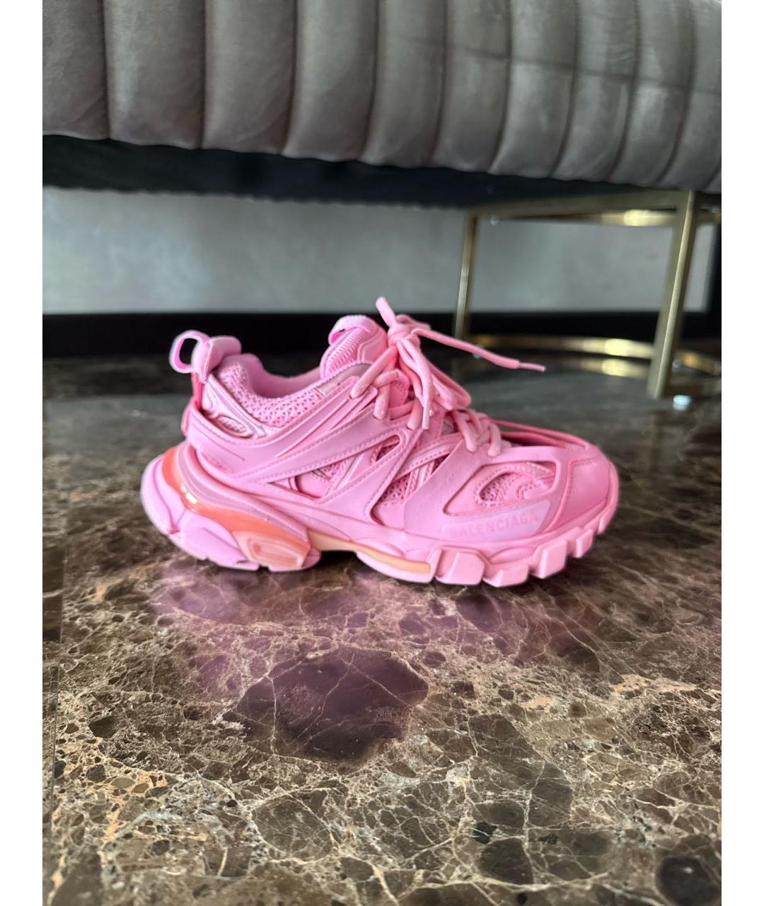 BALENCIAGA Розовые резиновые кроссовки, фото 5