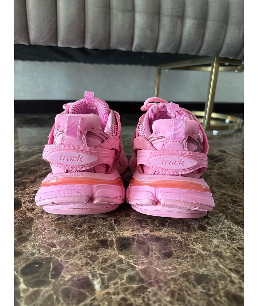 BALENCIAGA Розовые резиновые кроссовки, фото 4
