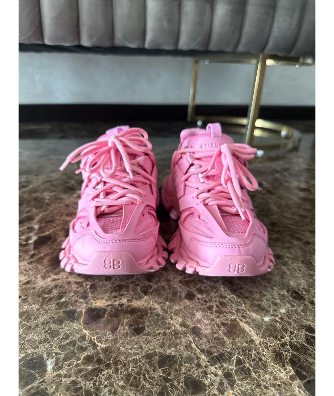 BALENCIAGA Розовые резиновые кроссовки, фото 2