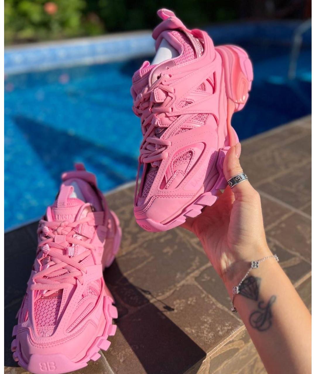 BALENCIAGA Розовые кроссовки, фото 3
