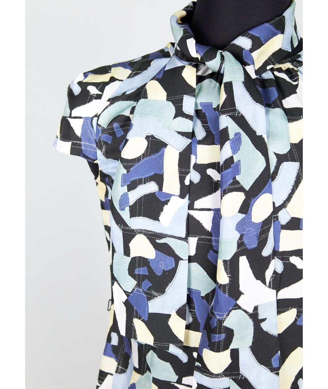 MAX MARA Мульти шелковое повседневное платье, фото 3