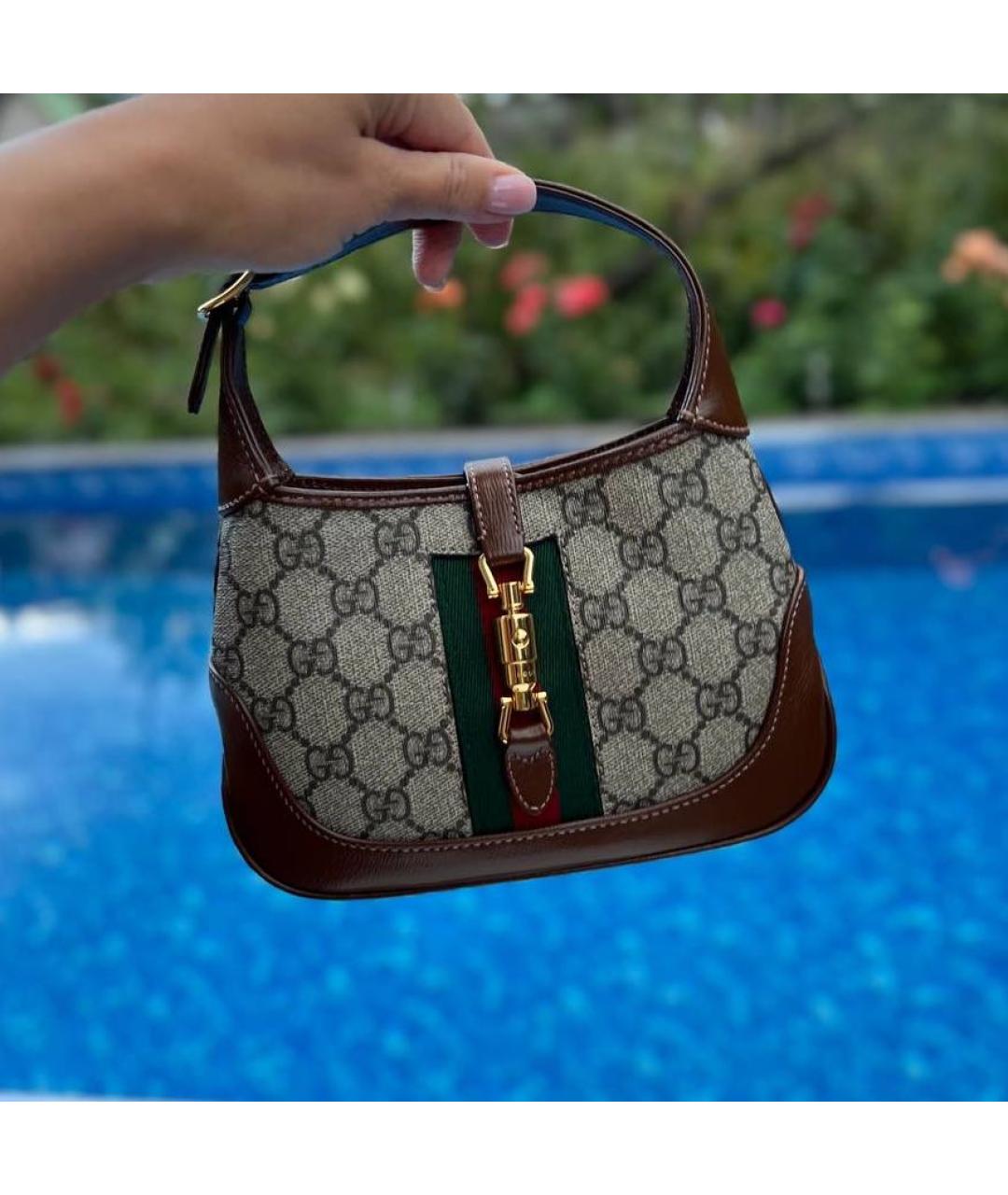 GUCCI Коричневая сумка с короткими ручками, фото 8