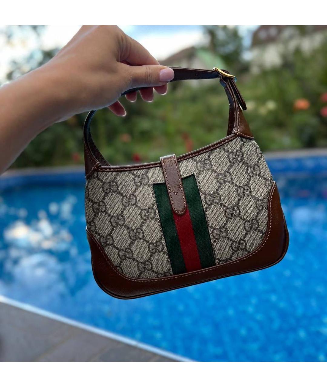 GUCCI Коричневая сумка с короткими ручками, фото 2