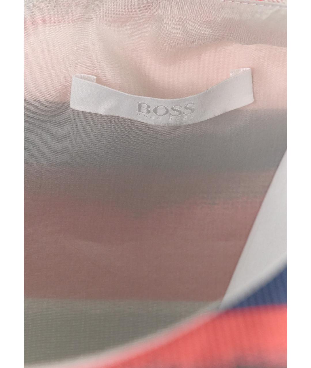 HUGO BOSS Серое полиэстеровое повседневное платье, фото 4