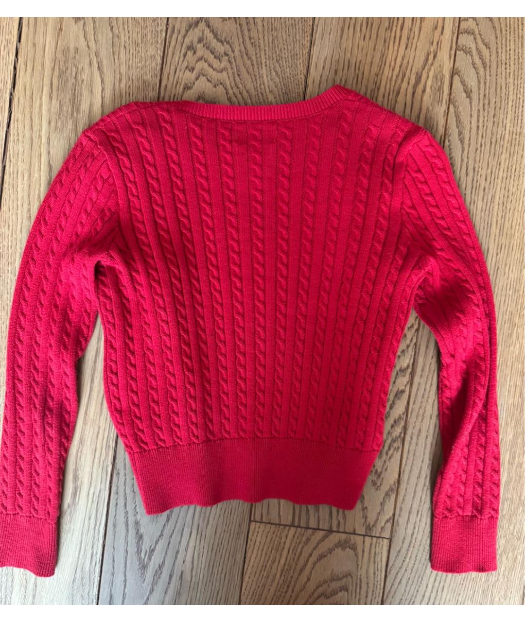 POLO RALPH LAUREN Красный хлопковый кардиган, фото 2