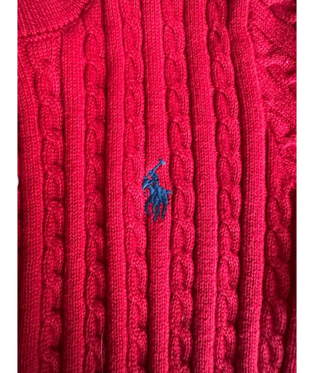 POLO RALPH LAUREN Красный хлопковый кардиган, фото 4