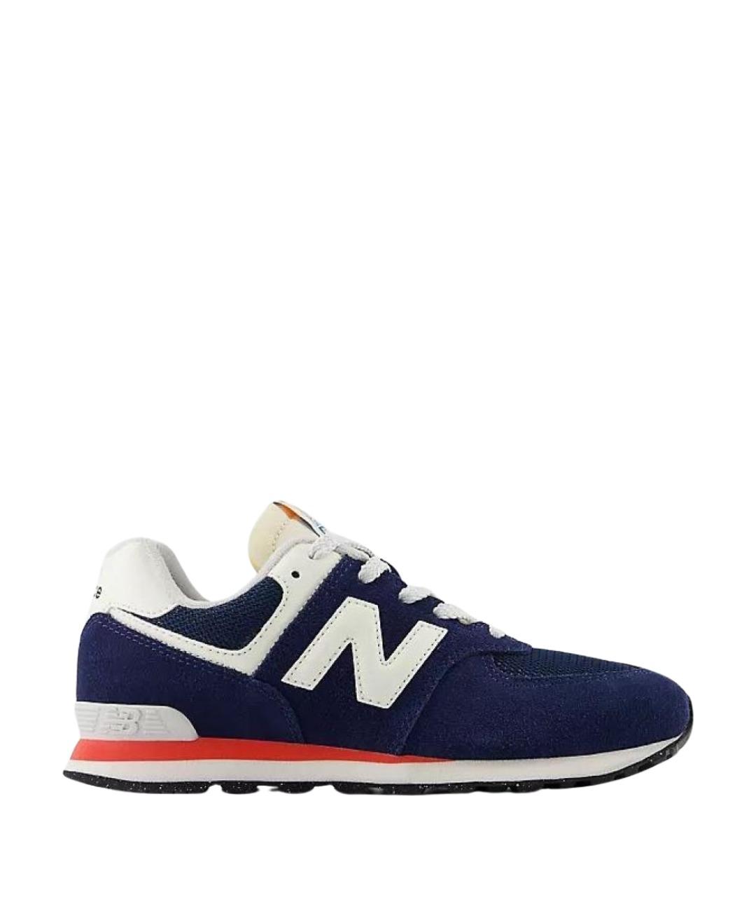 NEW BALANCE Темно-синие замшевые кроссовки, фото 1