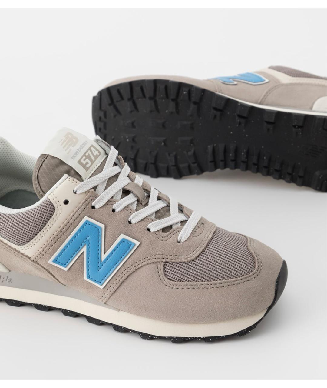 NEW BALANCE Серые замшевые кроссовки, фото 3