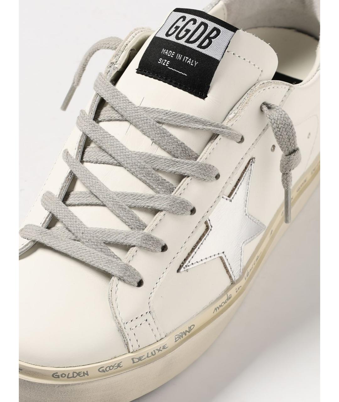 GOLDEN GOOSE DELUXE BRAND Белые кожаные кеды, фото 4