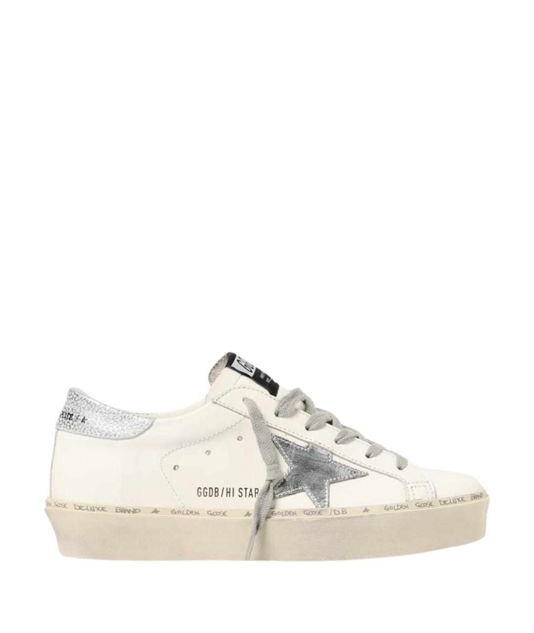 GOLDEN GOOSE DELUXE BRAND Белые кожаные кеды, фото 1