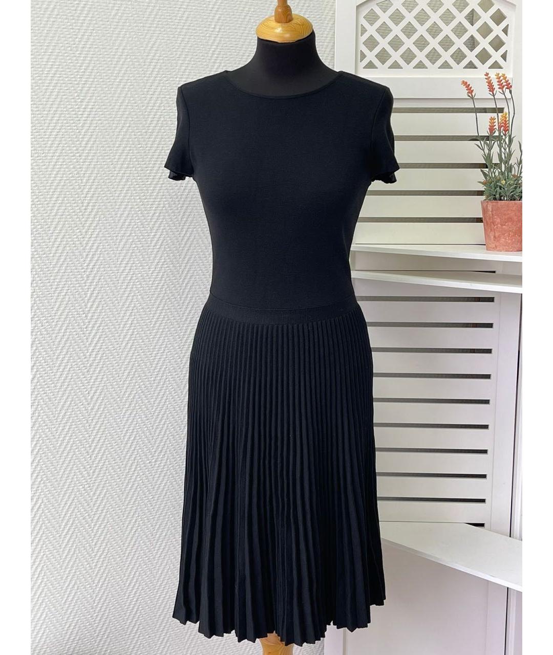 VALENTINO Черное хлопковое повседневное платье, фото 9