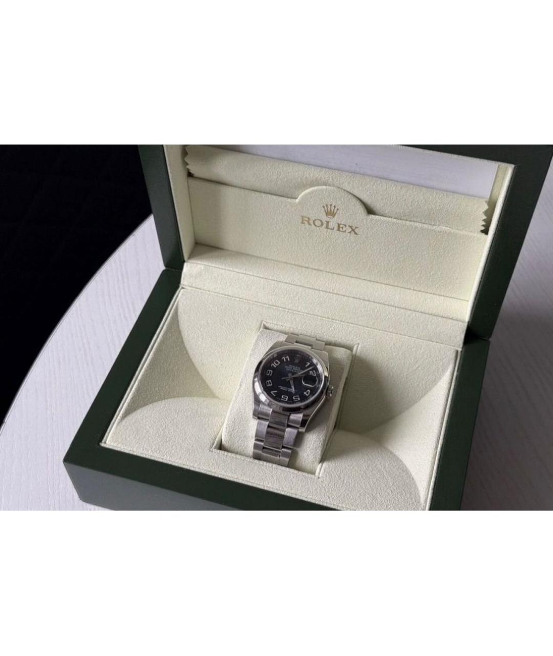 ROLEX Серебряные металлические часы, фото 5