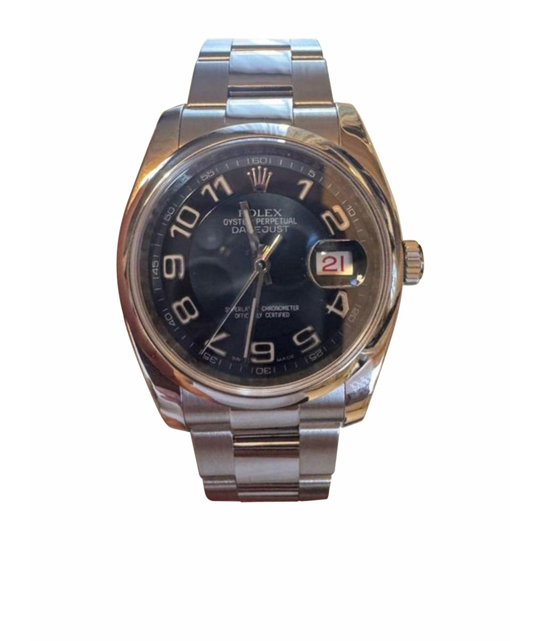 ROLEX Серебряные металлические часы, фото 1