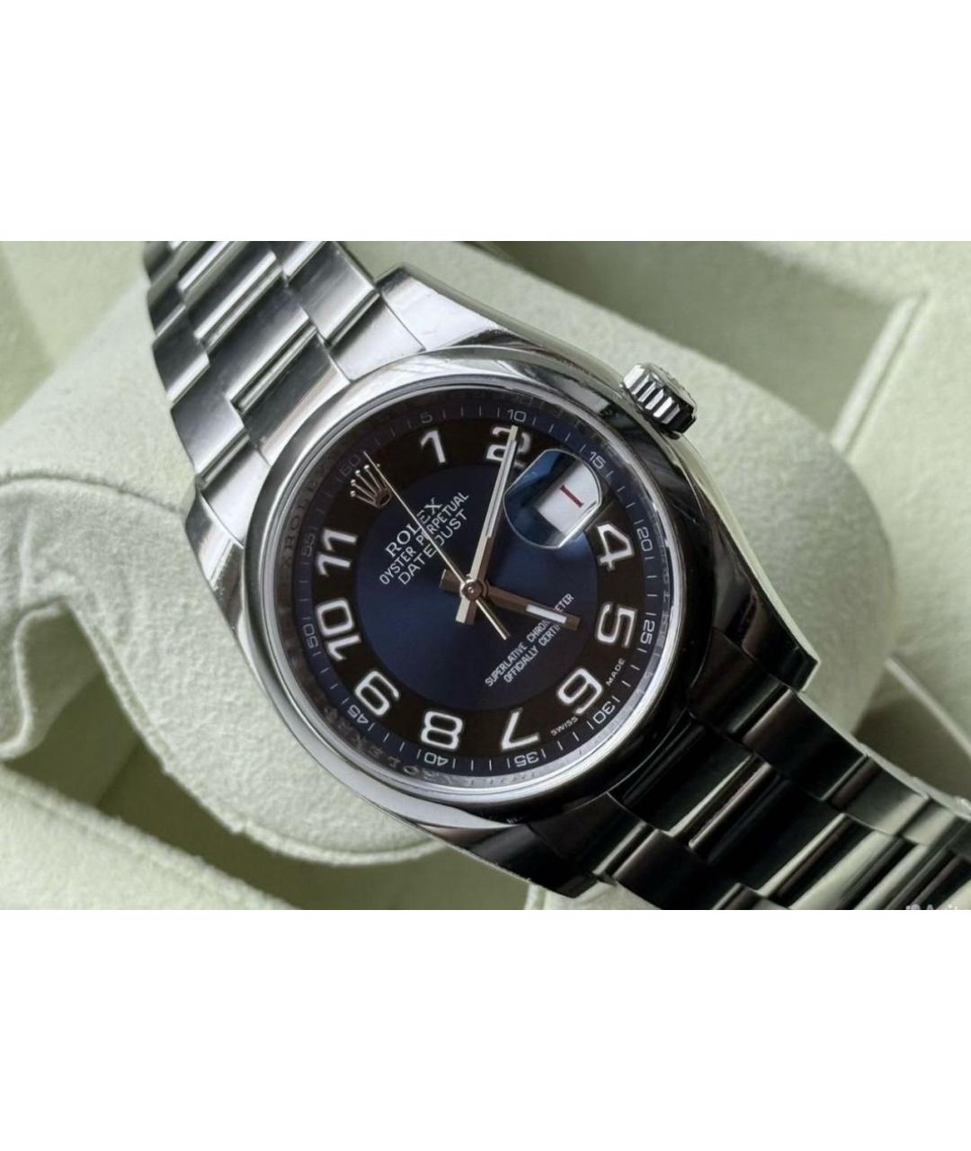 ROLEX Серебряные металлические часы, фото 2