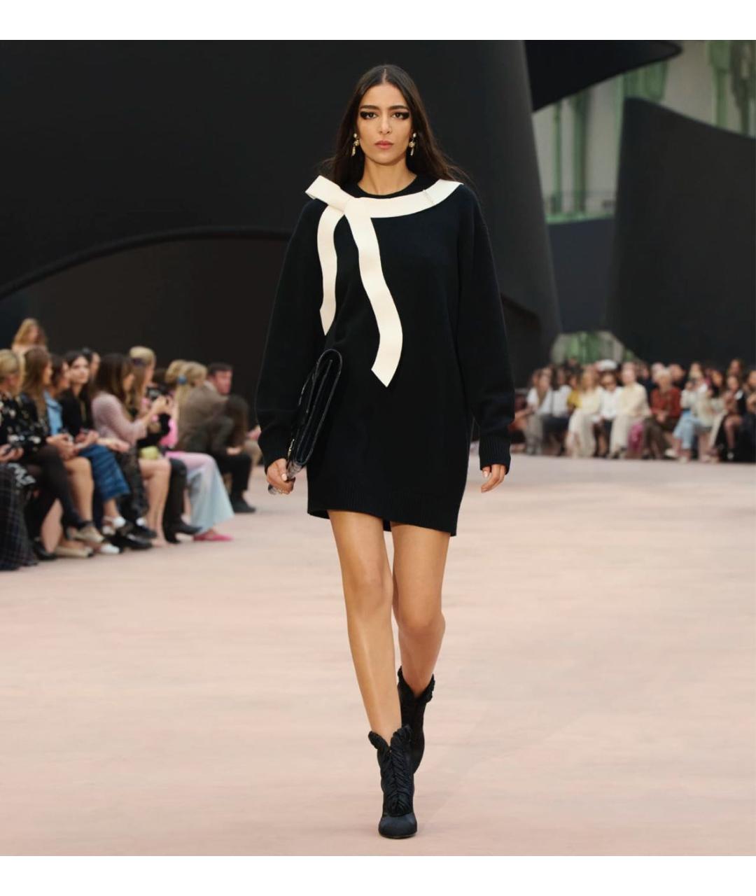 CHANEL Черное повседневное платье, фото 2