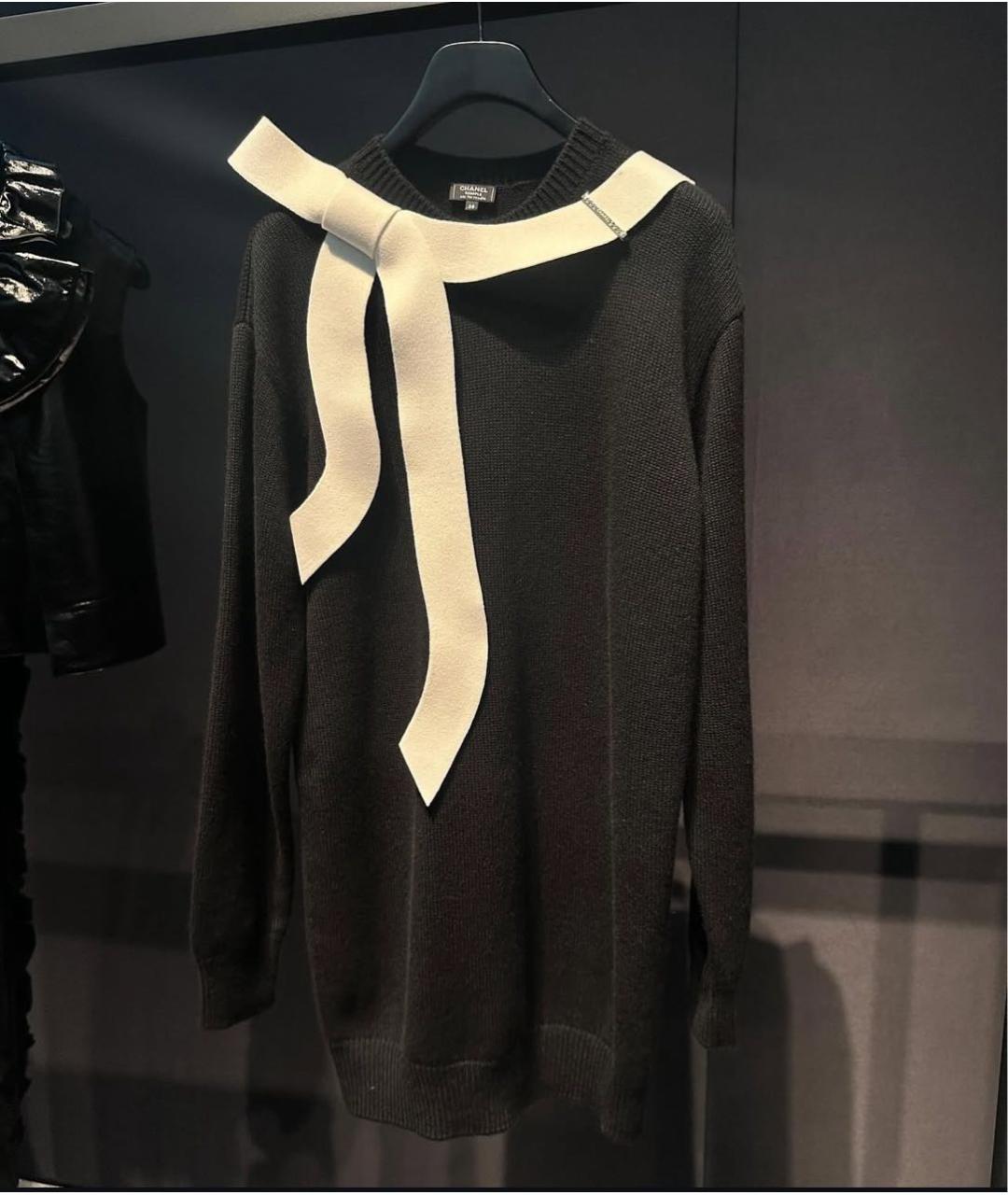CHANEL Черное повседневное платье, фото 3