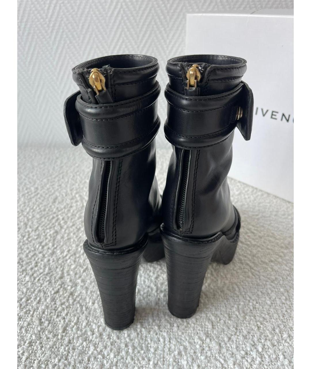 GIVENCHY Черные кожаные ботильоны, фото 4