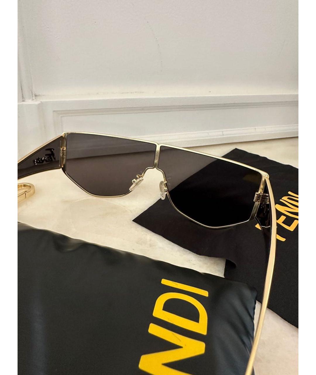 FENDI Черные солнцезащитные очки, фото 4