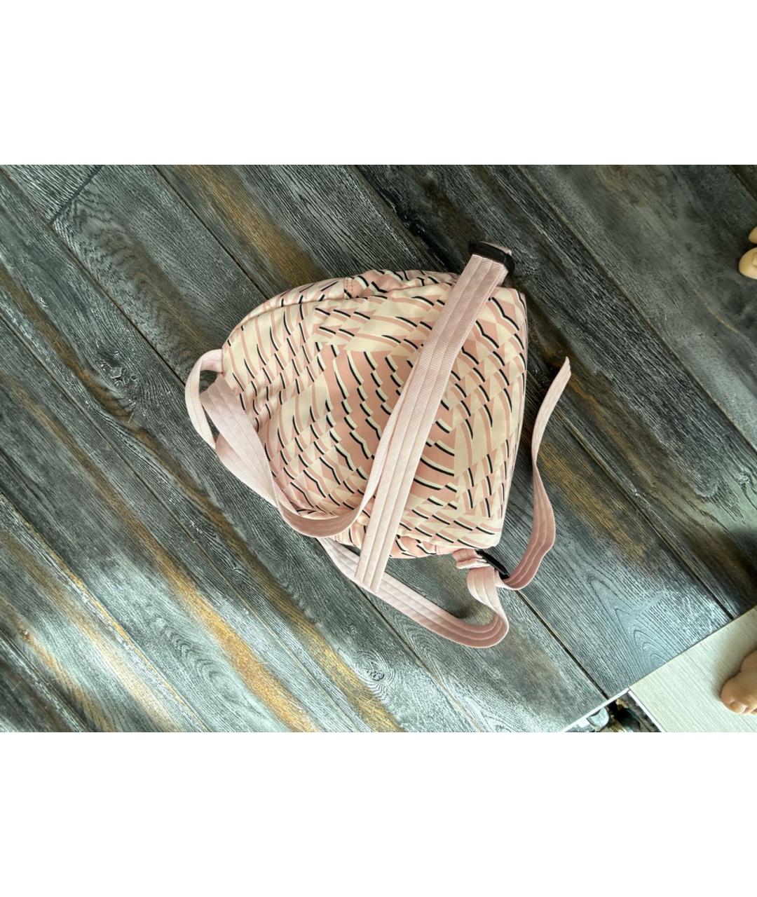 LONGCHAMP Розовый тканевый рюкзак, фото 3