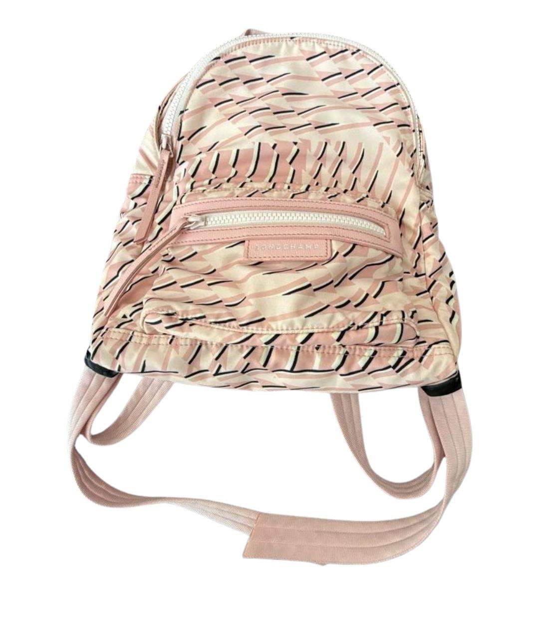 LONGCHAMP Розовый тканевый рюкзак, фото 1
