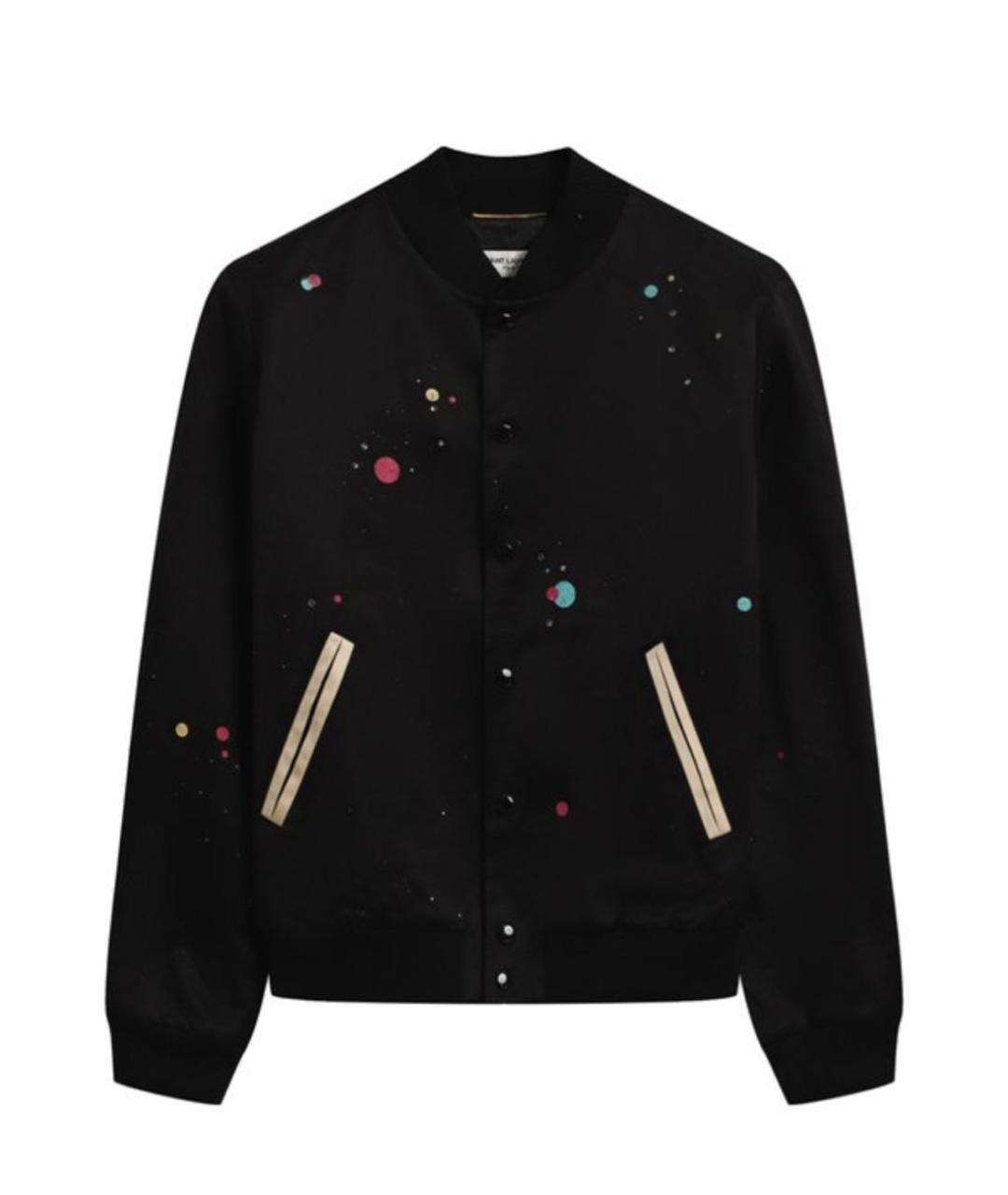 SAINT LAURENT Черная вискозная куртка, фото 1
