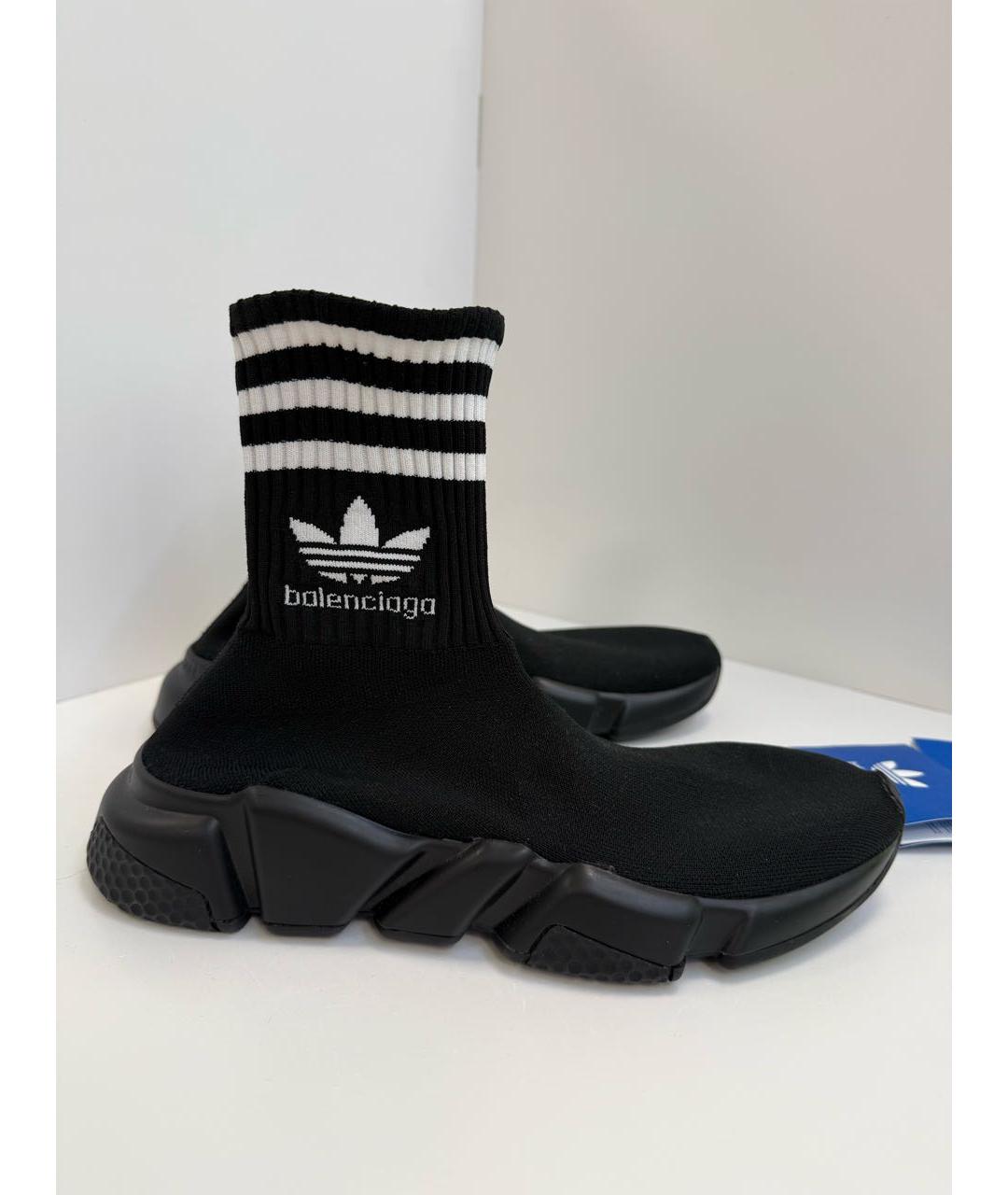 BALENCIAGA Черные текстильные кроссовки, фото 5