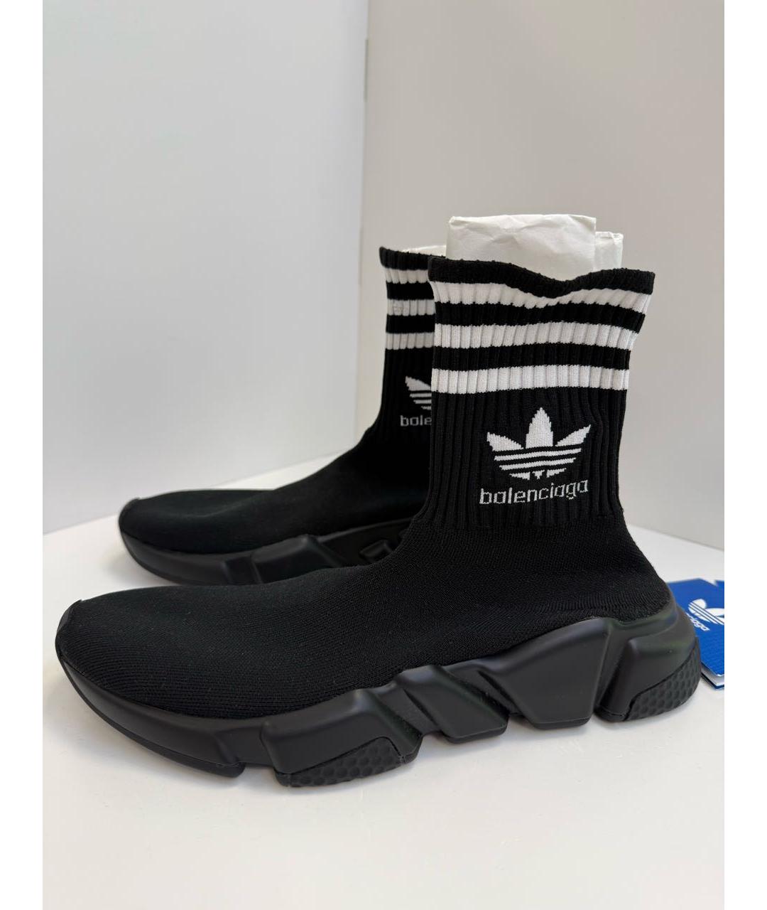 BALENCIAGA Черные текстильные кроссовки, фото 3