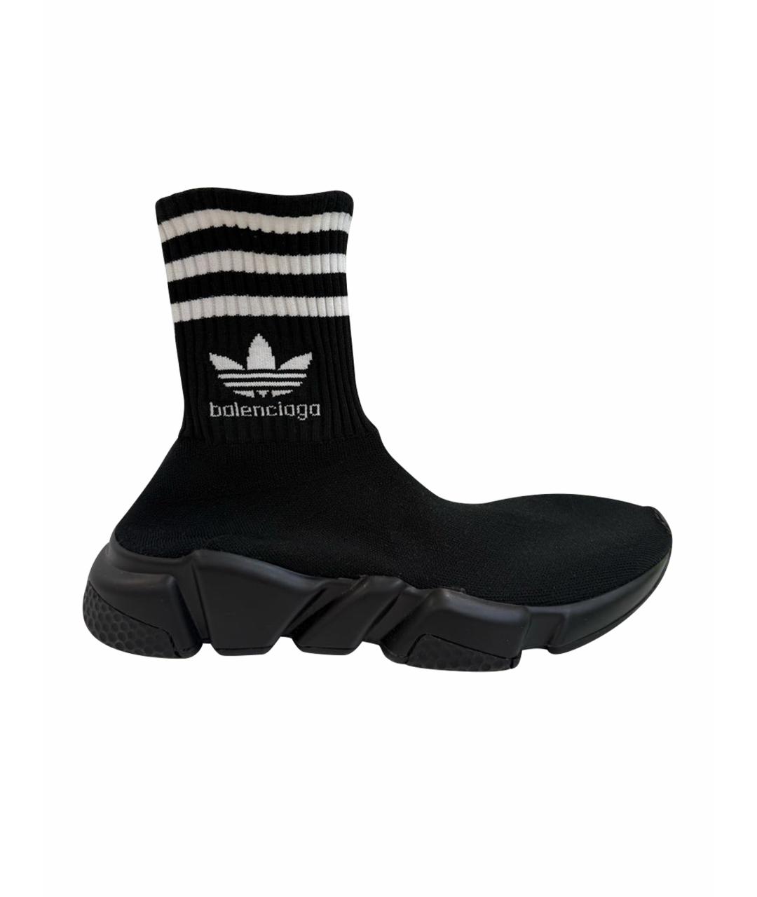 BALENCIAGA Черные текстильные кроссовки, фото 1