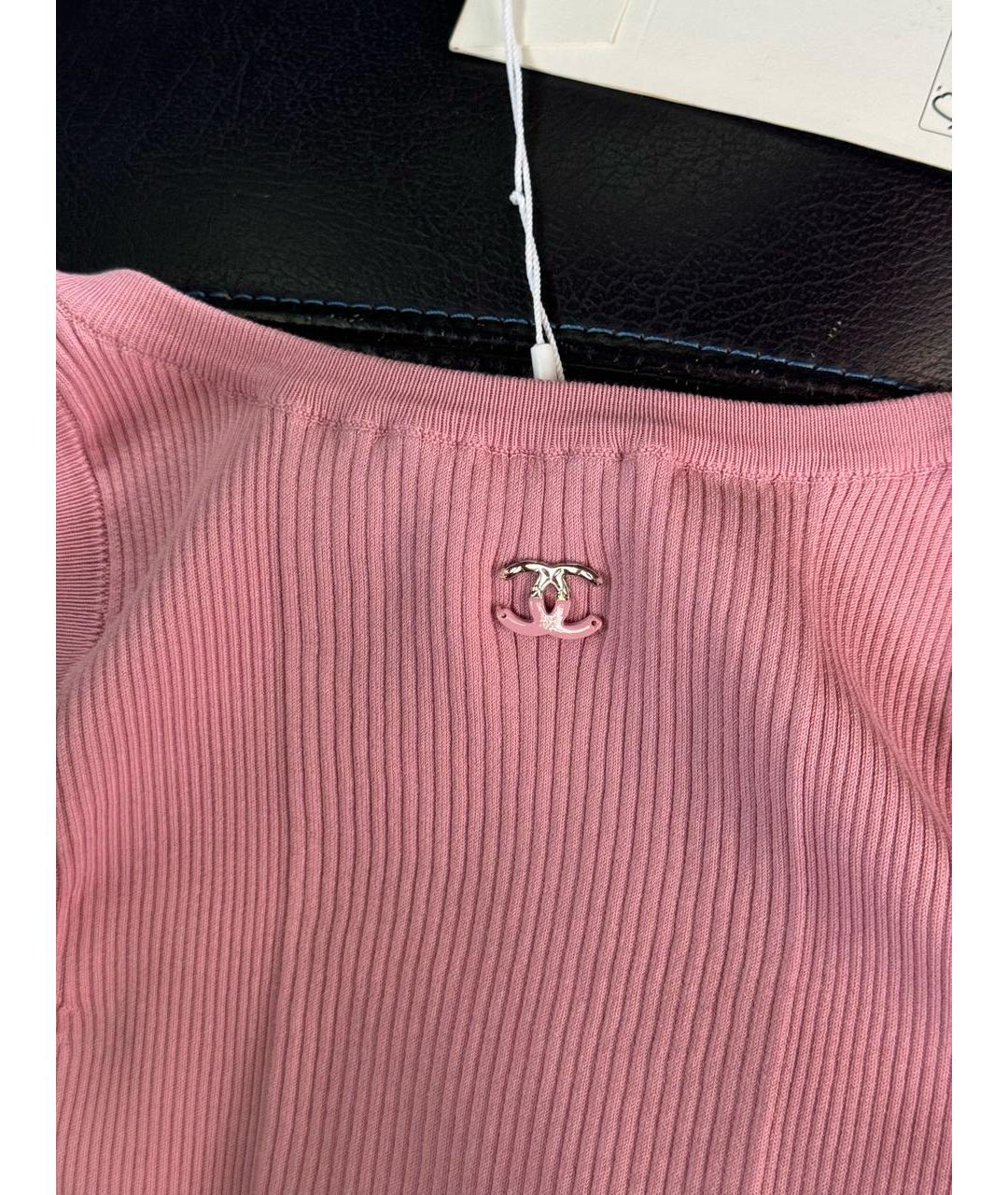 CHANEL Розовая майка, фото 3