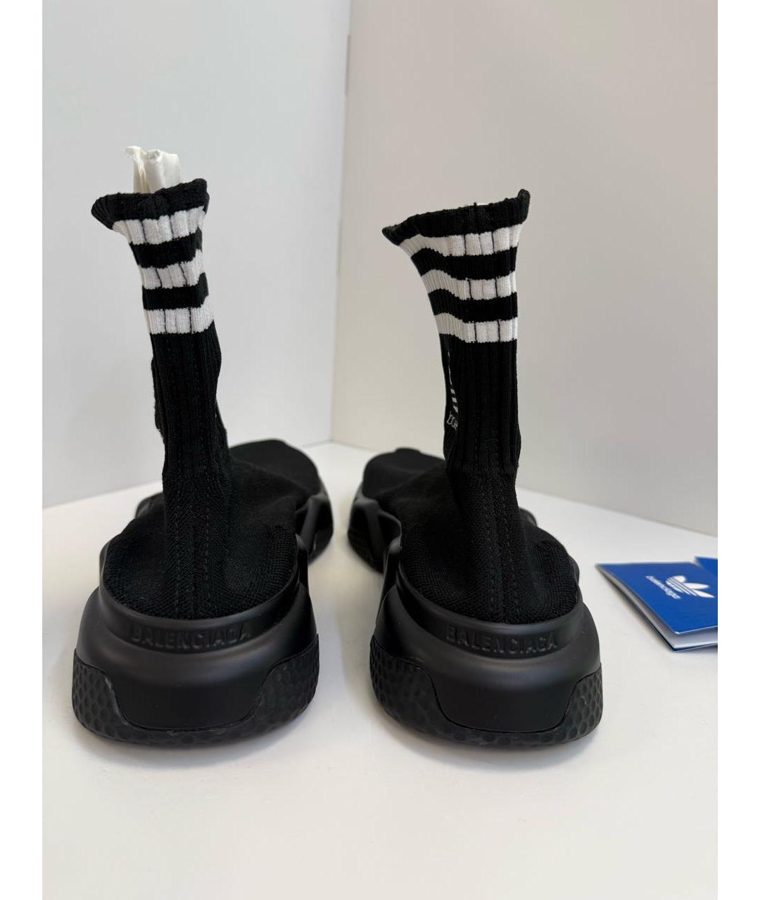 BALENCIAGA Черные текстильные полусапоги, фото 4
