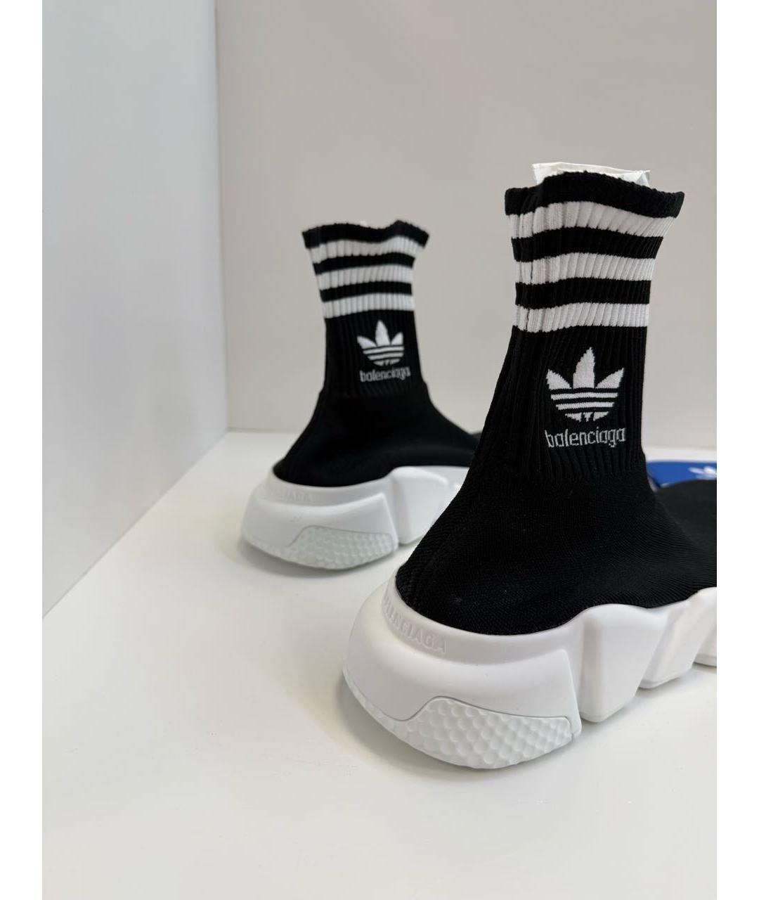 BALENCIAGA Черные текстильные кроссовки, фото 4