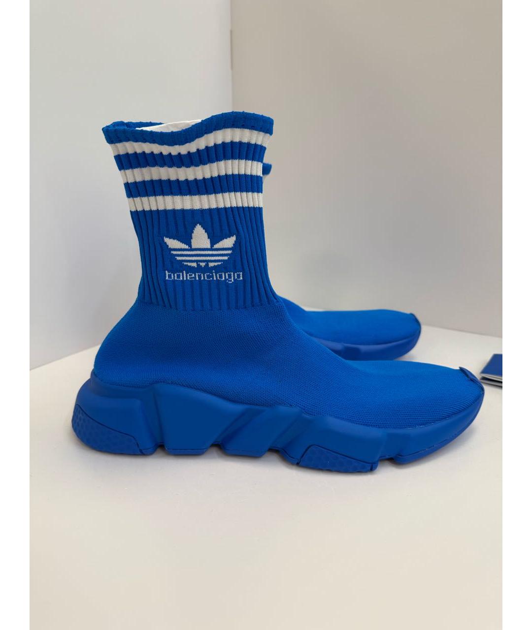 BALENCIAGA Синие текстильные кроссовки, фото 5