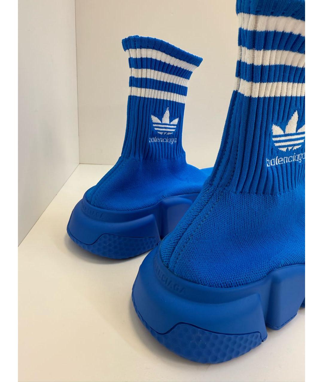 BALENCIAGA Синие текстильные кроссовки, фото 4