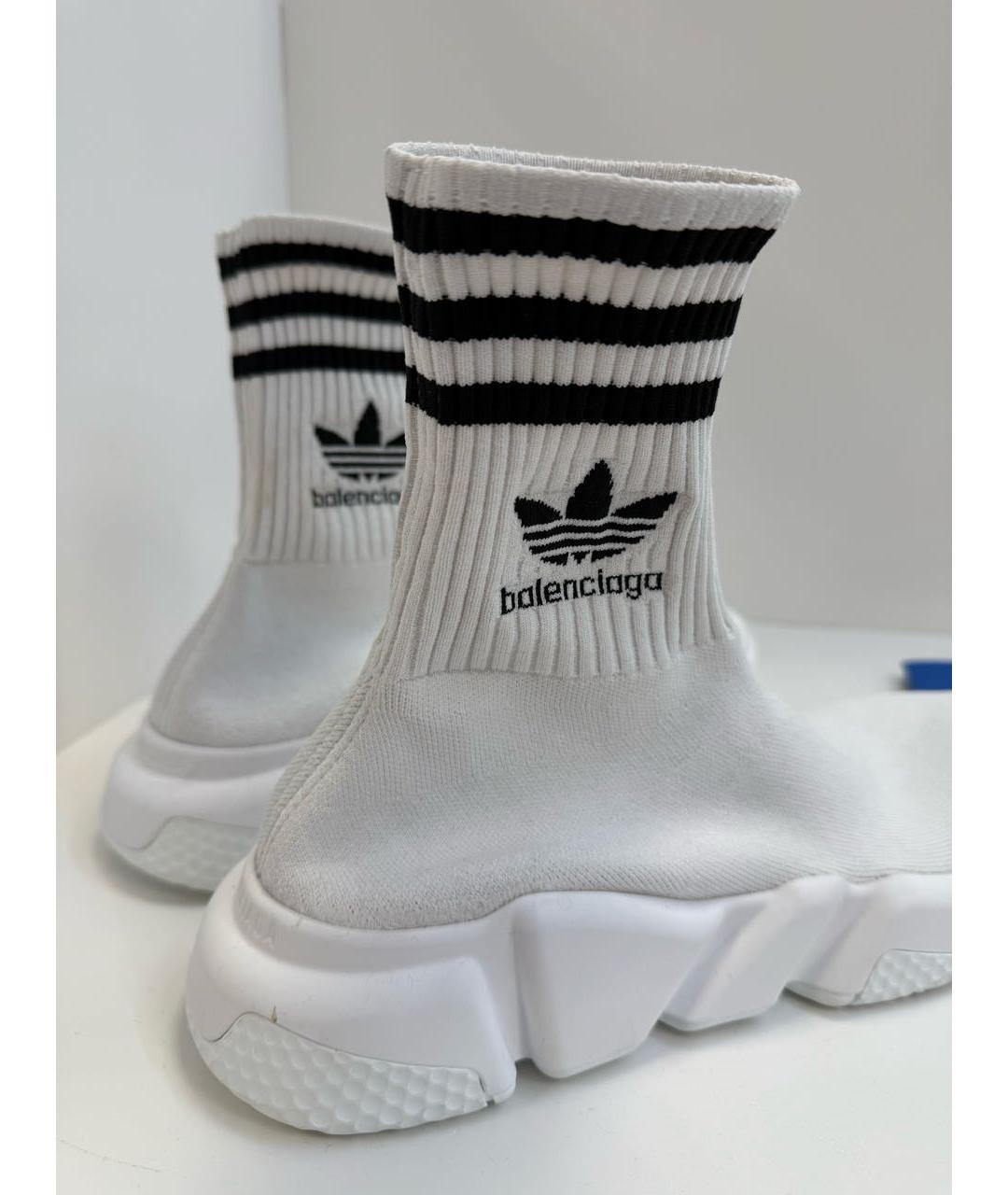 BALENCIAGA Белые текстильные кроссовки, фото 2