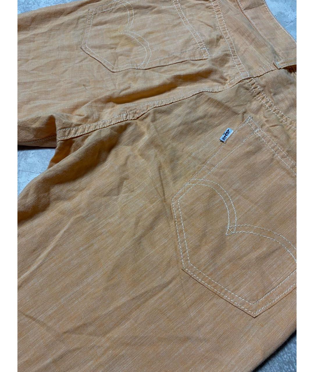 LEVI'S Оранжевое хлопковые прямые джинсы, фото 8
