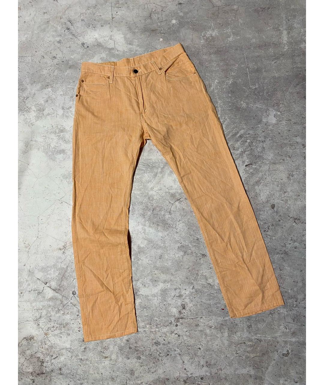 LEVI'S Оранжевое хлопковые прямые джинсы, фото 9