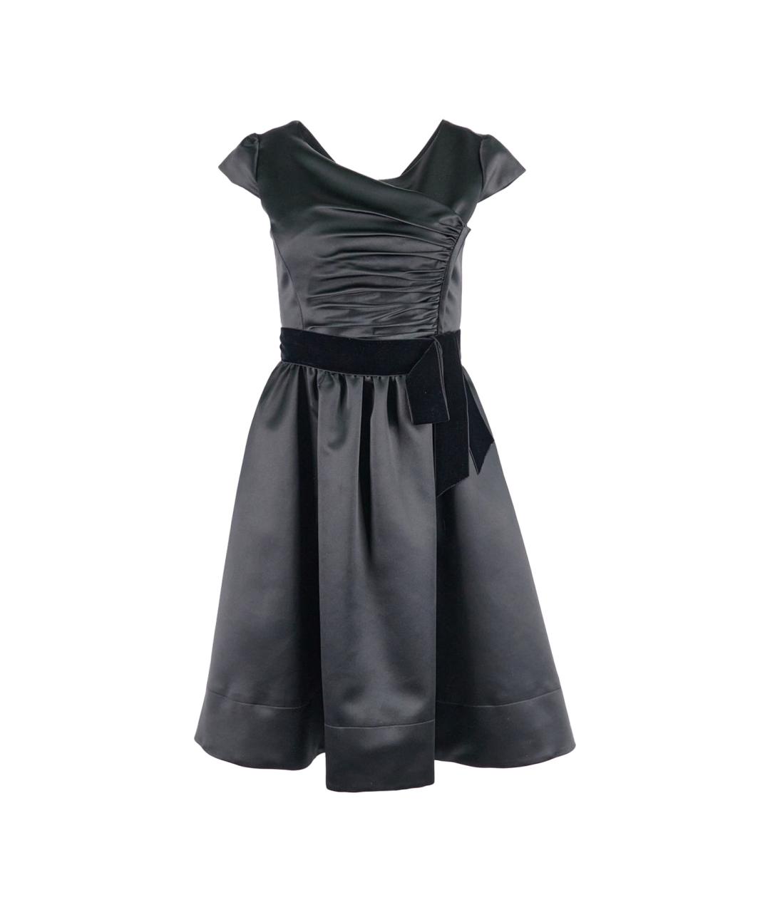 ARMANI COLLEZIONI Черное полиэстеровое коктейльное платье, фото 1