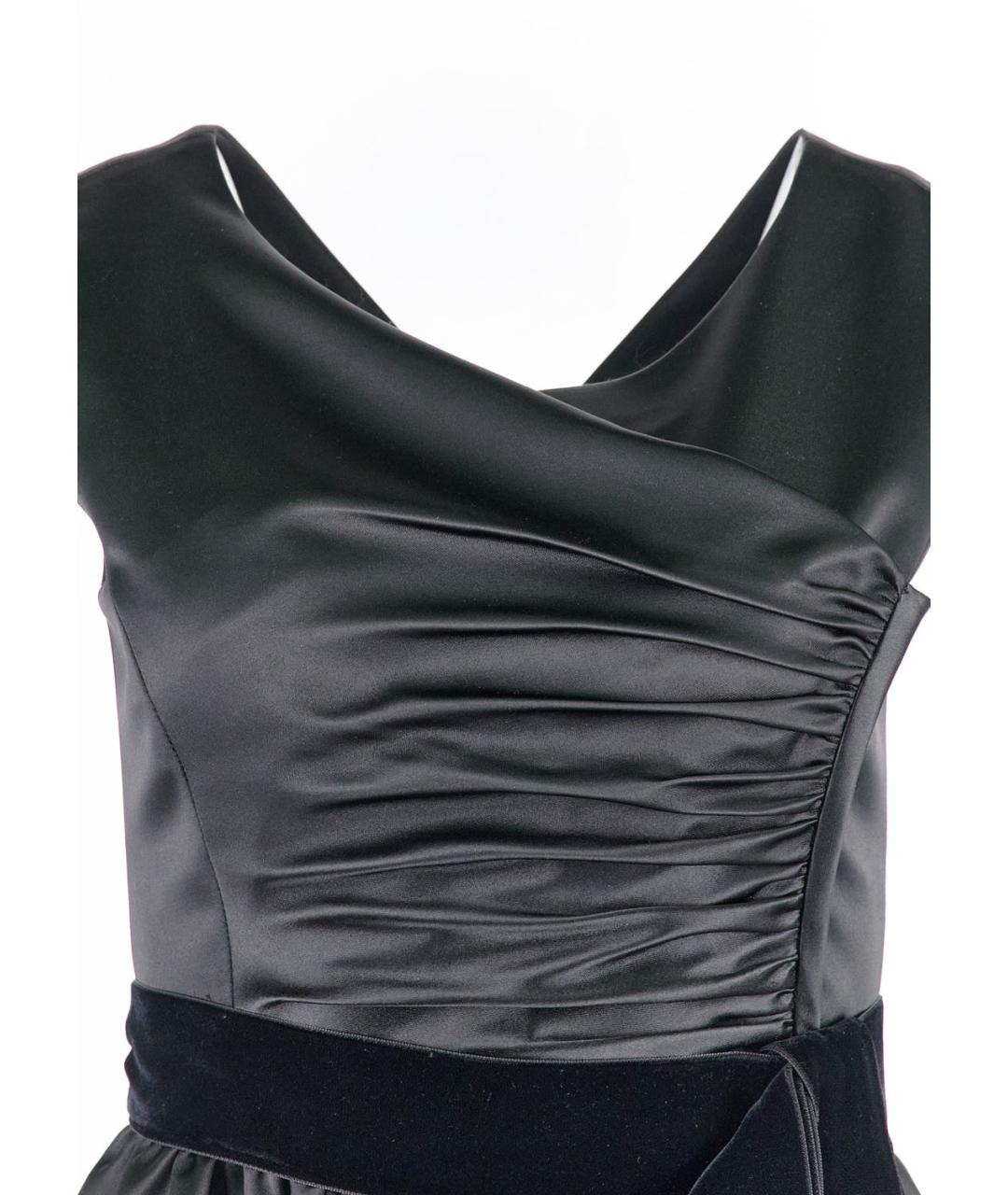 ARMANI COLLEZIONI Черное полиэстеровое коктейльное платье, фото 4