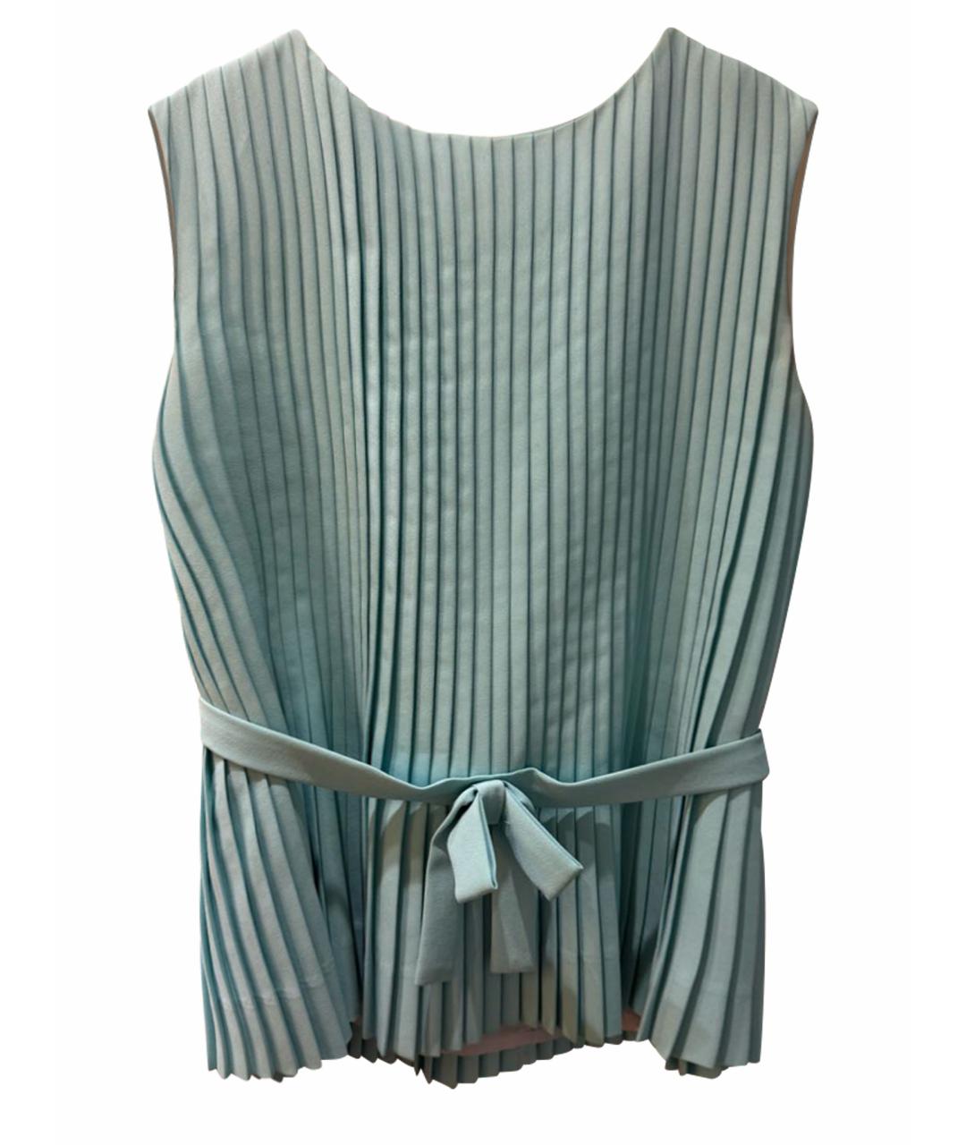 ROBERTO CAVALLI Бирюзовая полиэстеровая блузы, фото 1