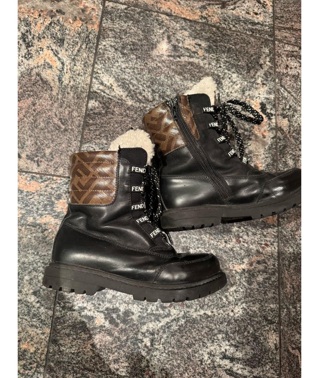 FENDI Мульти кожаные сапоги, фото 5