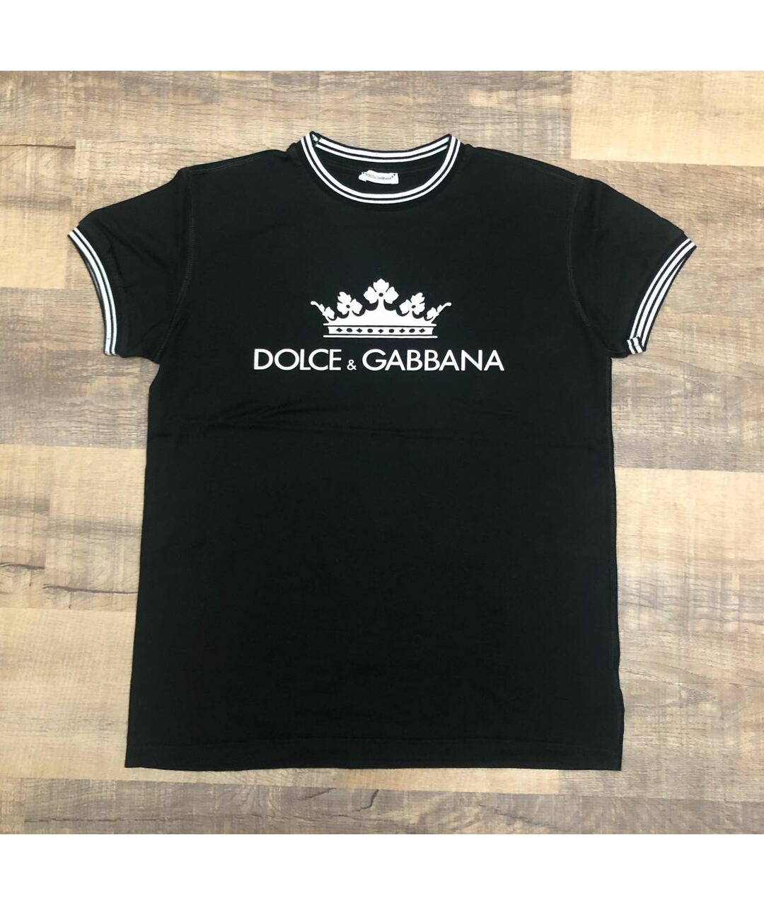 DOLCE&GABBANA Черная хлопковая детская футболка, фото 1