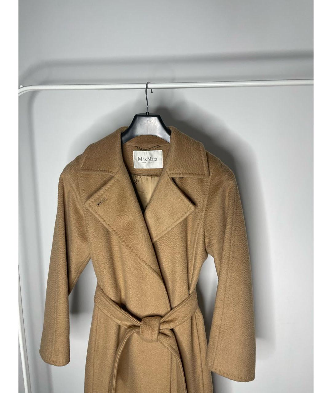 MAX MARA Бежевое шерстяное пальто, фото 3